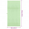 Ręczniki Sportowe 2 pcs Zielony 180 x 90 cm