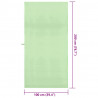 Ręczniki Sportowe 2 pcs Zielony 200 x 100 cm