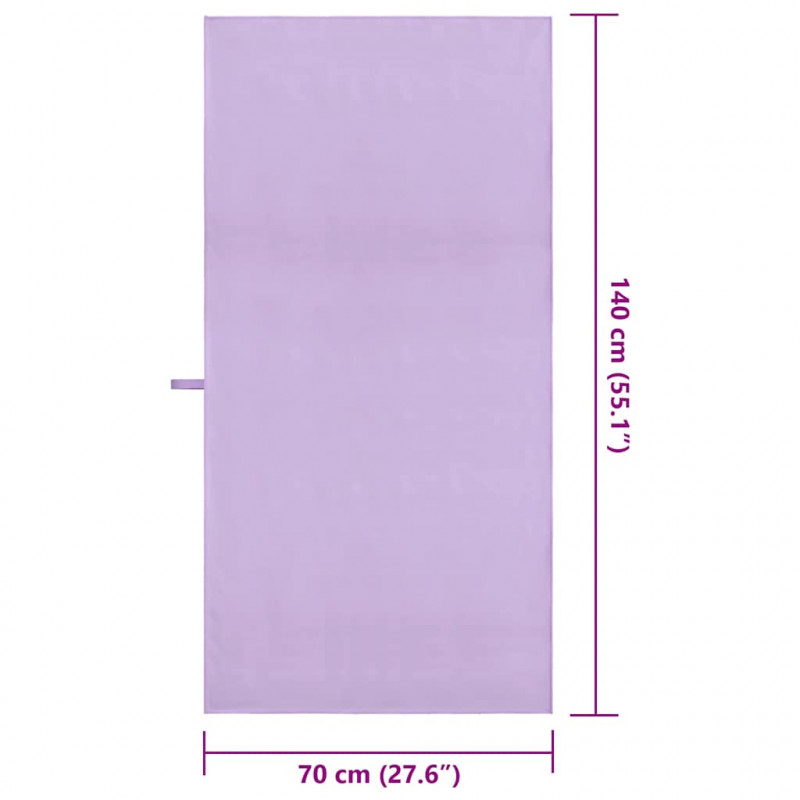 Ręczniki Sportowe 2 pcs Fioletowy 140 x 70 cm