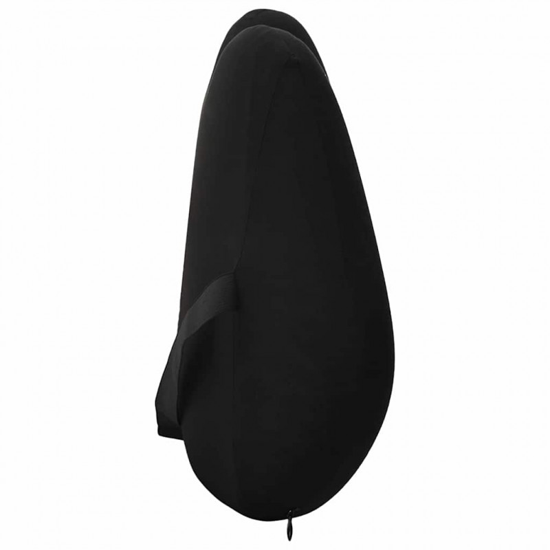 Poduszka na plecy Czarny 40 x 32 x 13 cm Pianka z pamięcią
