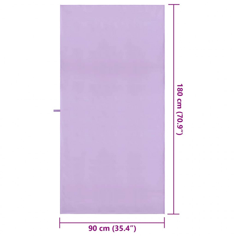 Ręczniki Sportowe 2 pcs Fioletowy 180 x 90 cm