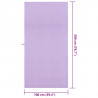 Ręczniki Sportowe 2 pcs Fioletowy 200 x 100 cm
