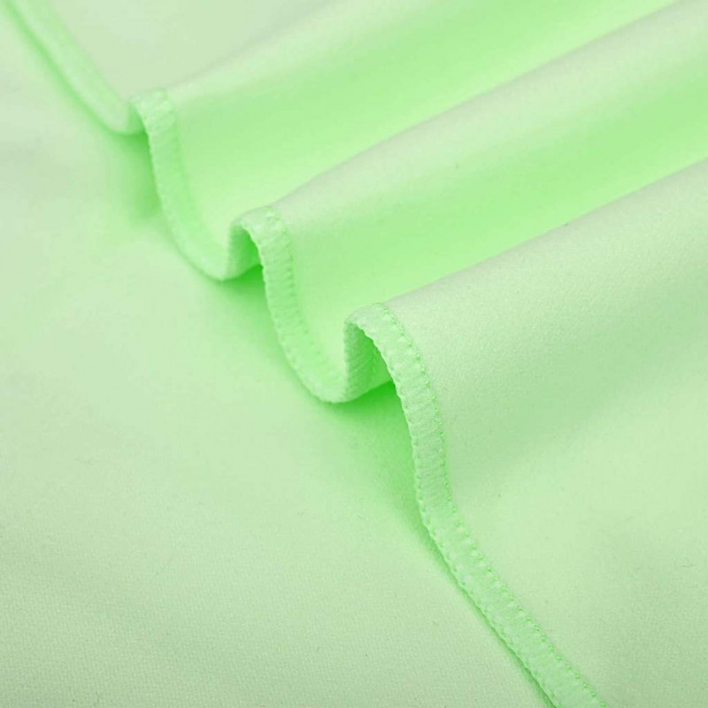 Zestaw Ręczników Sportowych 2 pcs Zielony tkanina