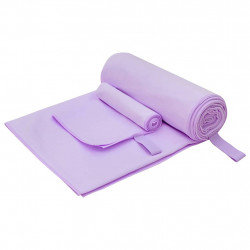 Zestaw Ręczników Sportowych 2 pcs Fioletowy tkanina