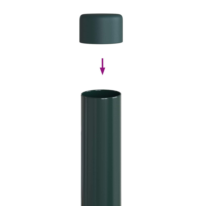 Słupek ogrodzeniowy. 2 pcs Zielony 90 cm