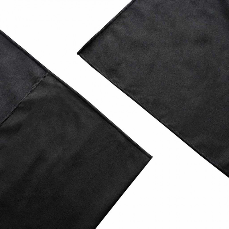 Ręczniki do Krzeseł na Zewnątrz 2 pcs Czarny 130 x 60 cm