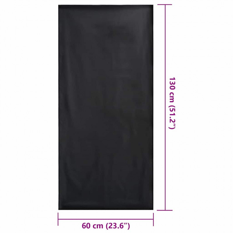 Ręczniki do Krzeseł na Zewnątrz 2 pcs Czarny 130 x 60 cm