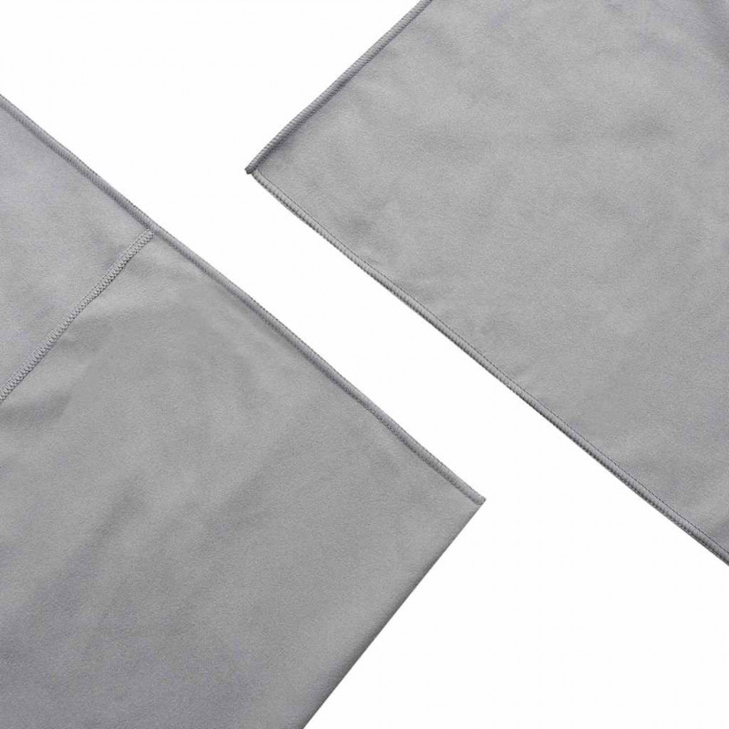 Ręczniki do Krzeseł na Zewnątrz 2 pcs ciemno szary 130 x 60 cm