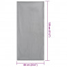 Ręczniki do Krzeseł na Zewnątrz 2 pcs ciemno szary 130 x 60 cm