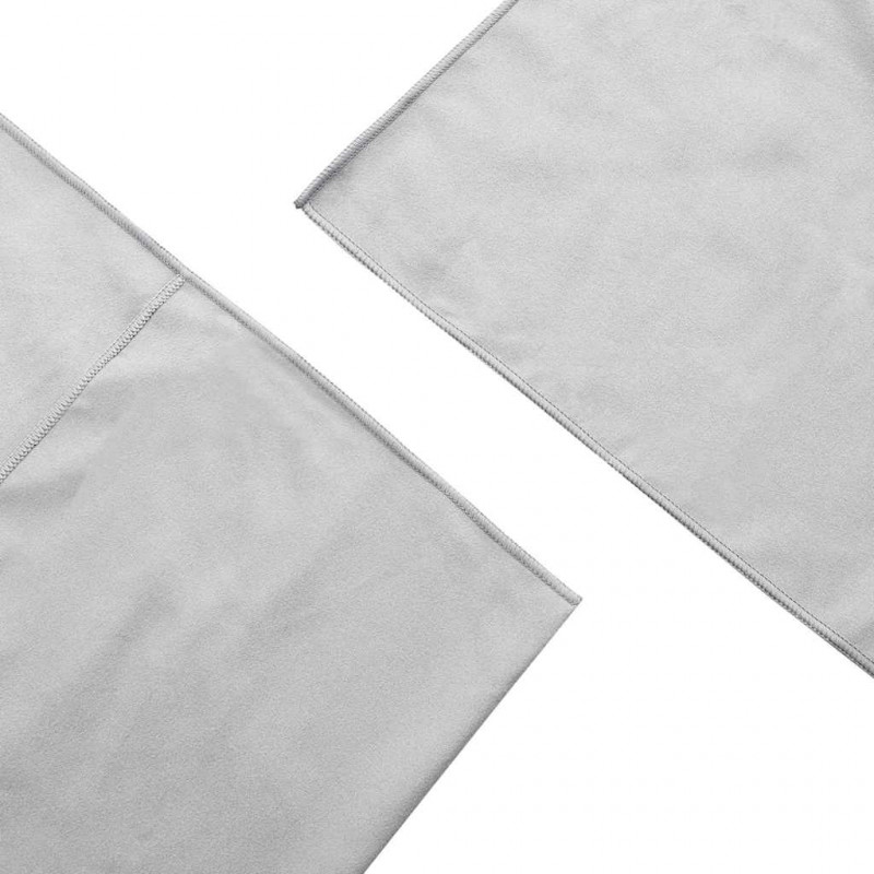 Ręczniki do Krzeseł na Zewnątrz 2 pcs Szary 130 x 60 cm