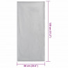 Ręczniki do Krzeseł na Zewnątrz 2 pcs Szary 130 x 60 cm
