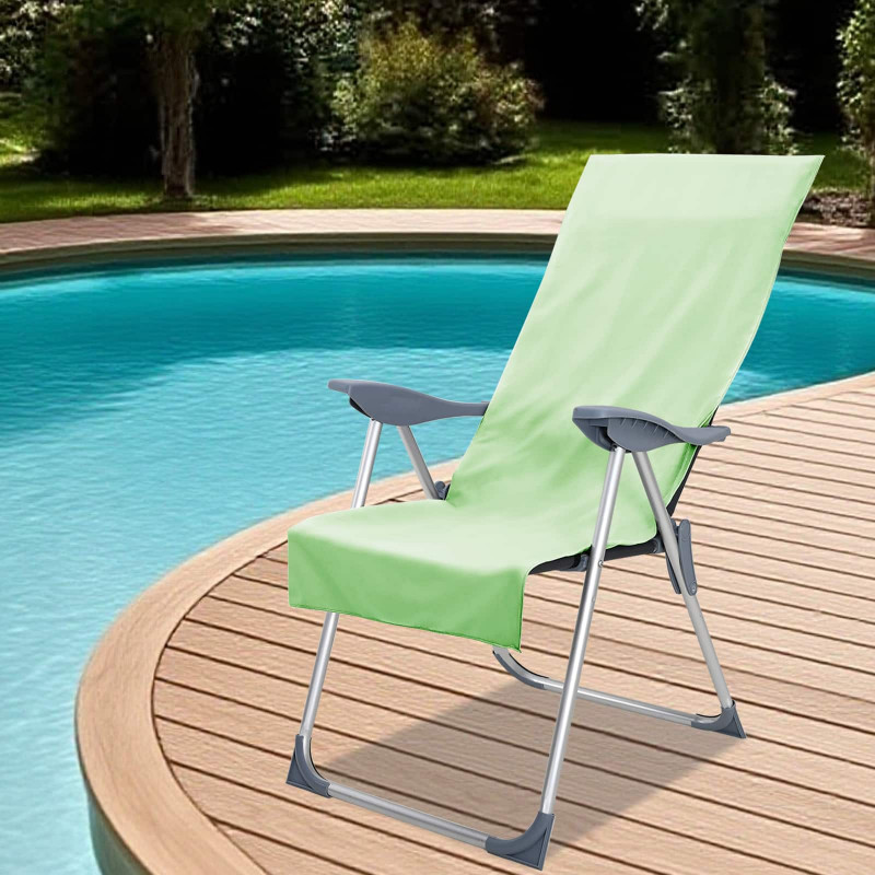 Ręczniki do Krzeseł na Zewnątrz 2 pcs Zielony 130 x 60 cm
