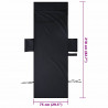 Ręczniki na leżak 2 pcs Czarny 210 x 75 cm Poliester i poliamid