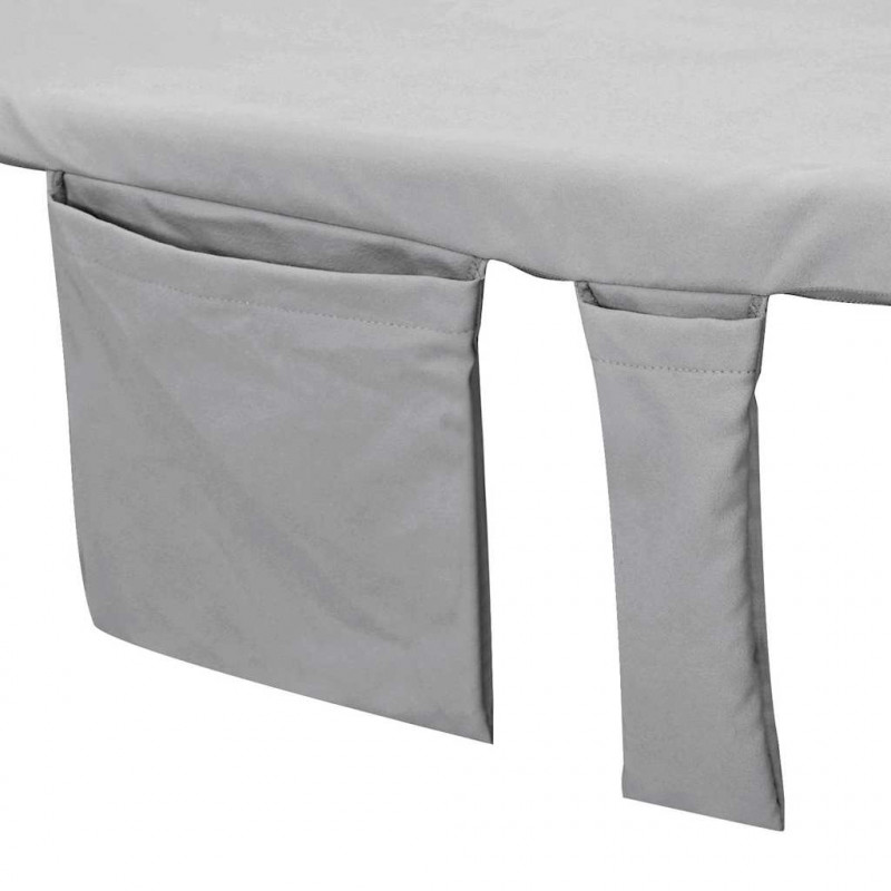 Ręczniki na leżak 2 pcs ciemno szary 210 x 75 cm