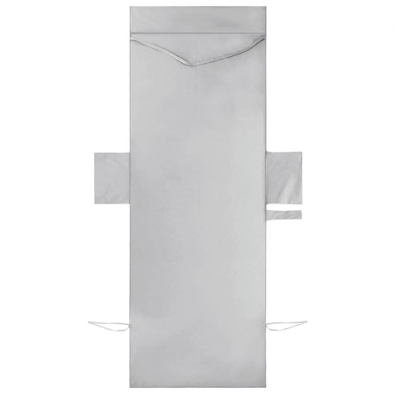 Ręczniki na leżak 2 pcs Szary 210 x 75 cm Poliester i poliamid