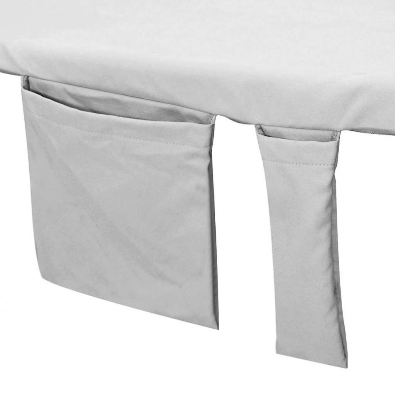 Ręczniki na leżak 2 pcs Szary 210 x 75 cm Poliester i poliamid