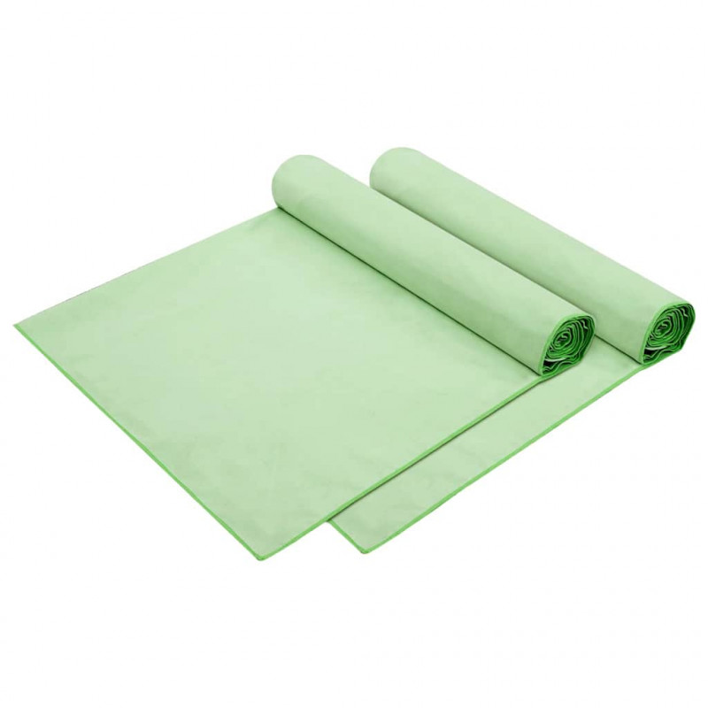 Ręczniki na leżak 2 pcs Zielony 210 x 75 cm