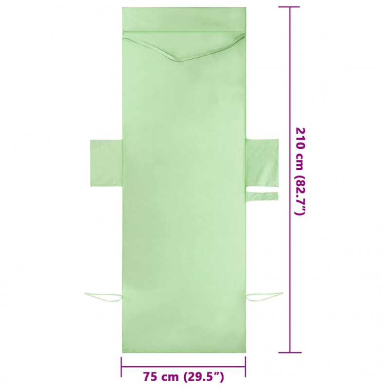 Ręczniki na leżak 2 pcs Zielony 210 x 75 cm