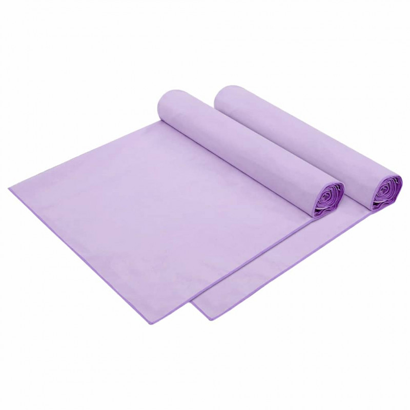 Ręczniki na leżak 2 pcs Fioletowy 210 x 75 cm