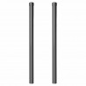Słupek ogrodzeniowy. 2 pcs Szary 80 cm Stal Malowana Proszkowo