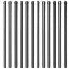 Słupek ogrodzeniowy. 12 pcs Szary 110 cm