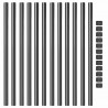Słupek ogrodzeniowy. 12 pcs Szary 110 cm