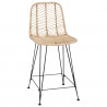 Krzesło barowe 2 pcs Naturalny 44,5 x 54,5 x 97,5 cm