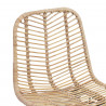 Krzesło barowe 2 pcs Naturalny 44,5 x 54,5 x 97,5 cm