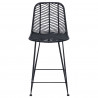 Krzesło barowe 2 pcs Czarny 44,5 x 54,5 x 97,5 cm