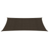 Żagiel przeciwsłoneczny, 160 g/m², brązowy, 5x8 m, HDPE