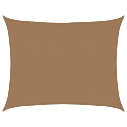 Żagiel przeciwsłoneczny, 160 g/m², taupe, 6x8 m, HDPE