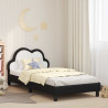 Ramka łóżka Z zagłówkiem Czarny 80 x 200 cm PU