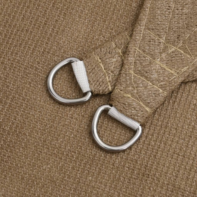 Żagiel przeciwsłoneczny, 160 g/m², taupe, 6x8 m, HDPE