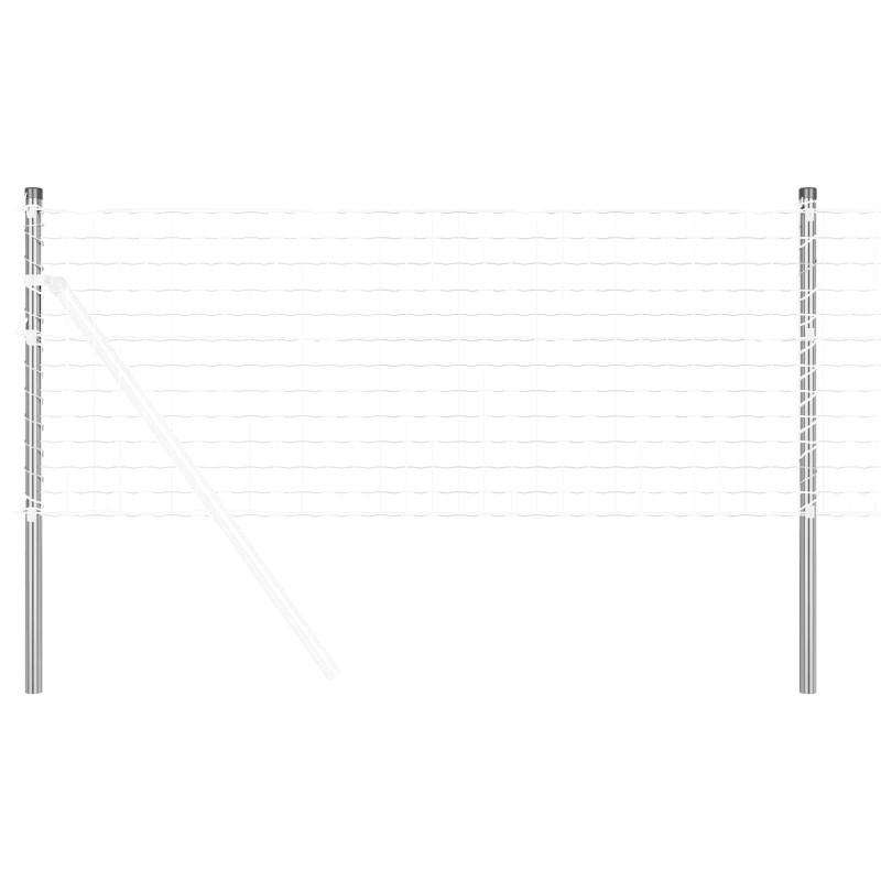 Słupek ogrodzeniowy. 2 pcs Srebrny 70 cm