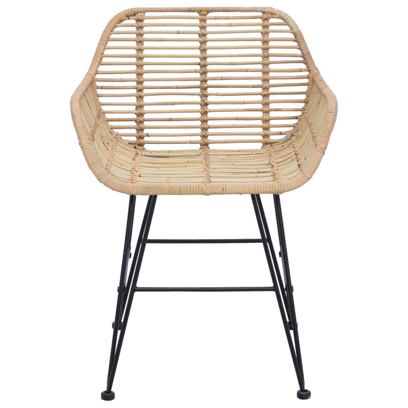 Krzesło jadalniane 2 pcs Naturalny 55 x 50 x 74 cm