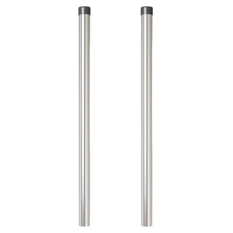 Słupek ogrodzeniowy. 2 pcs Srebrny 90 cm