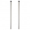Słupek ogrodzeniowy. 2 pcs Srebrny 90 cm