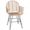 Krzesło jadalniane 2 pcs Naturalny 44 x 44 x 74 cm
