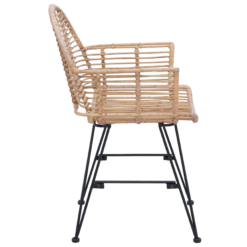 Krzesło jadalniane 2 pcs Naturalny 44 x 44 x 74 cm