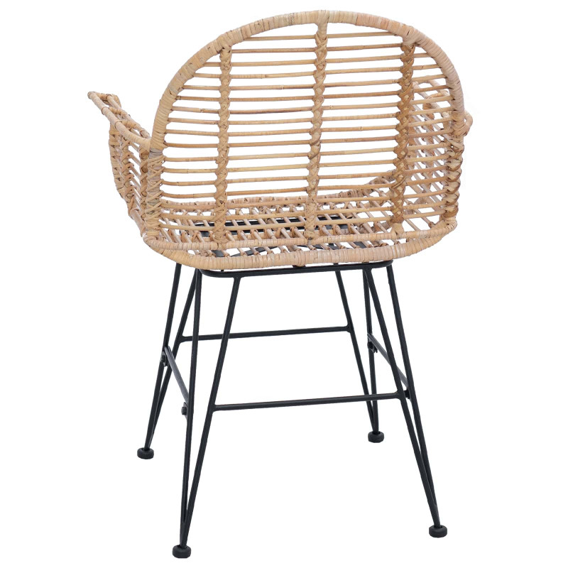 Krzesło jadalniane 2 pcs Naturalny 44 x 44 x 74 cm