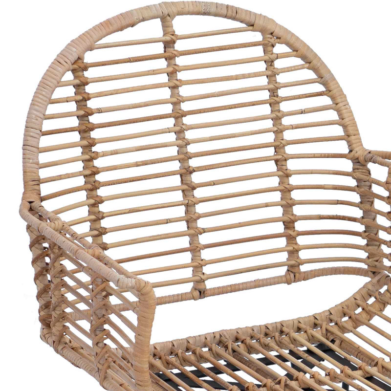 Krzesło jadalniane 2 pcs Naturalny 44 x 44 x 74 cm