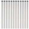 Słupek ogrodzeniowy. 12 pcs Srebrny 90 cm