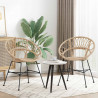 Krzesło jadalniane 2 pcs Naturalny 49 x 51 x 81 cm