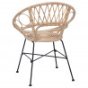 Krzesło jadalniane 2 pcs Naturalny 49 x 51 x 81 cm