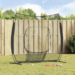 Siatka treningowa do baseballu Czarny 250 x 106 x 209 cm