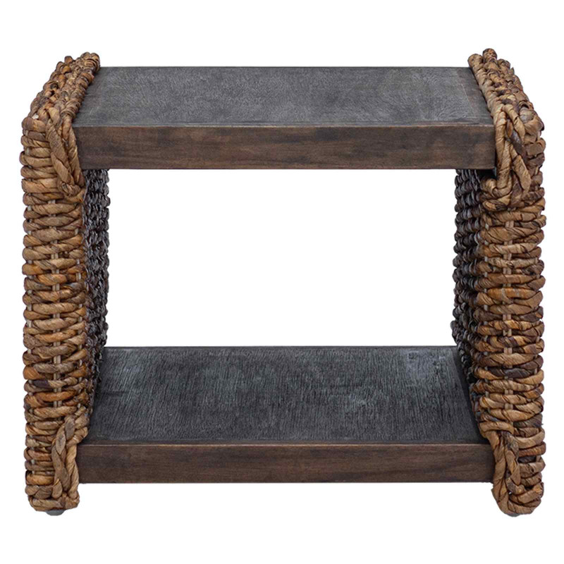 Stolik kawowy Naturalny 45 x 45 x 45 cm Lite drewno mahoniowe
