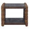 Stolik kawowy Naturalny 45 x 45 x 45 cm Lite drewno mahoniowe