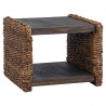 Stolik kawowy Naturalny 45 x 45 x 45 cm Lite drewno mahoniowe