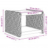 Stolik kawowy Naturalny 45 x 45 x 45 cm Lite drewno mahoniowe