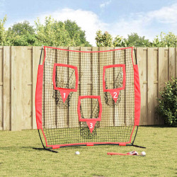 Siatka treningowa do baseballu Czarny 214,5 x 89,5 x 181 cm
